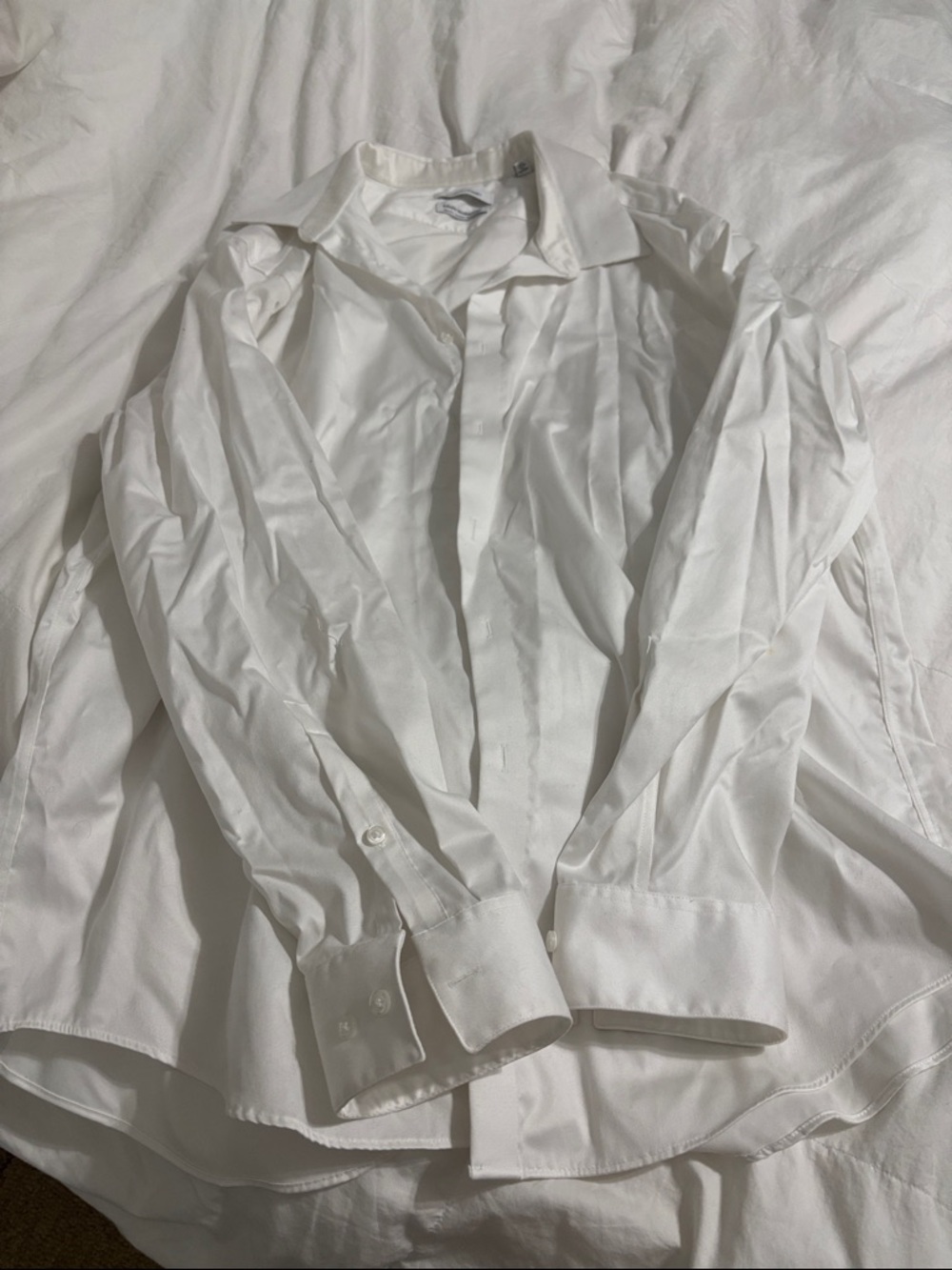 Classic White Men's Dress Shirt